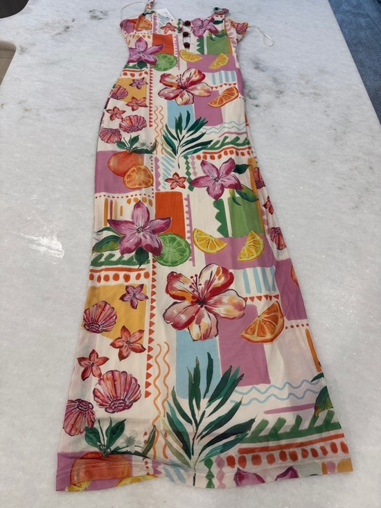 Pretty Garbage Dresses & Skirts - Pink Tropical Floral Maxi Skirt - Lightweight Vacation Style